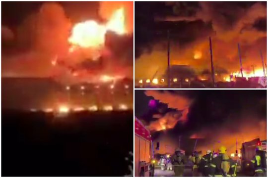 Karas Ukrainoje. Naktį Rusijoje – panika ir liepsnos: Ukraina smogė trims svarbiems objektams