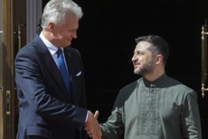G. Nausėdai Kyjive įteiktas Ukrainos Laisvės ordinas