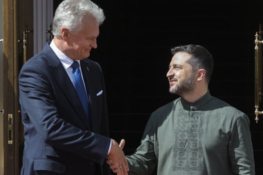 G. Nausėdai Kyjive įteiktas Ukrainos Laisvės ordinas