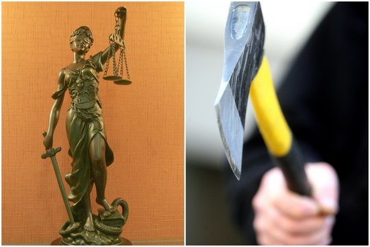 Girtas kaunietis vaiko akivaizdoje sugyventinę talžė kirviu – smogta ne mažiau 11 kartų