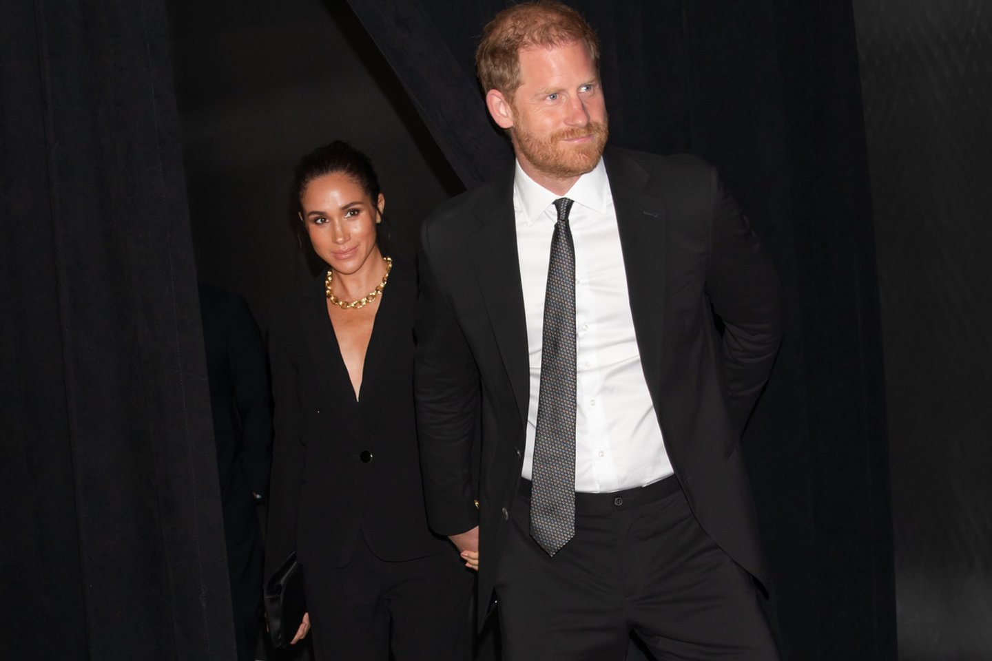 Meghan Markle ir princas Harry.<br>Cover images\Scanpix nuotr.