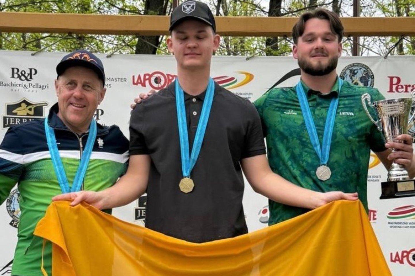 Rojus Užukauskas (centre)<br>Lithuanian Sporting Federation nuotr.
