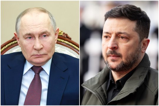 Karas Ukrainoje. V. Zelenskis įvardijo, kiek reikia dronų, kad V. Putinas sėstų derėtis