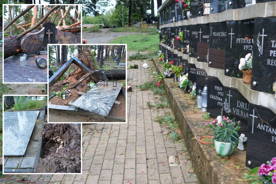 „Širdis plyšta“: po audros išvydę kapus negalėjo patikėti, ką regi
