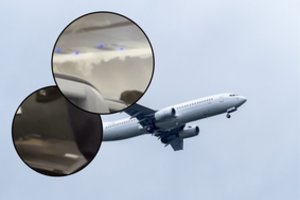 Siaubingos akimirkos lėktuve: netikėtai užsiliepsnojo kompiuteris, keleiviai puolė į paniką
