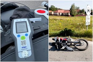 Girtas vairuotojas Kauno r. kliudė motociklą ir iš avarijos vietos paspruko