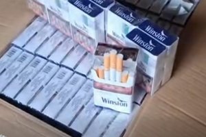 Utenos kriminalistų laimikis – 57 400 kontrabandinių cigarečių pakelių