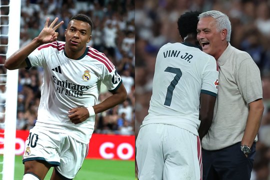 J. Mourinho šypsosi: K. Mbappe įmušė tris įvarčius, o „Real“ sutriuškino varžovus