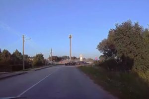 Nufilmuotas BMW ir „VW Passat“ susidūrimas Klaipėdos r.: prireikė visų tarnybų, nukentėjo žmogus