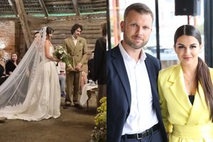 Savaitės blykstėse – R. Šumilos ir K. Gudmonaitės vestuvės bei naujas posūkis Lipnių skyrybų dramoje