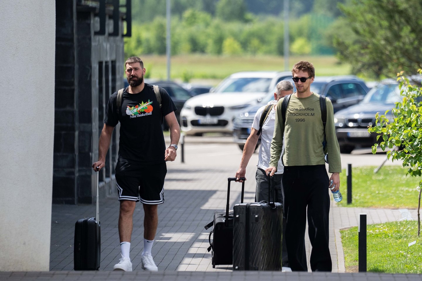 Jonas Valančiūnas ir Matas Buzelis<br>G.Bitvinsko nuotr.