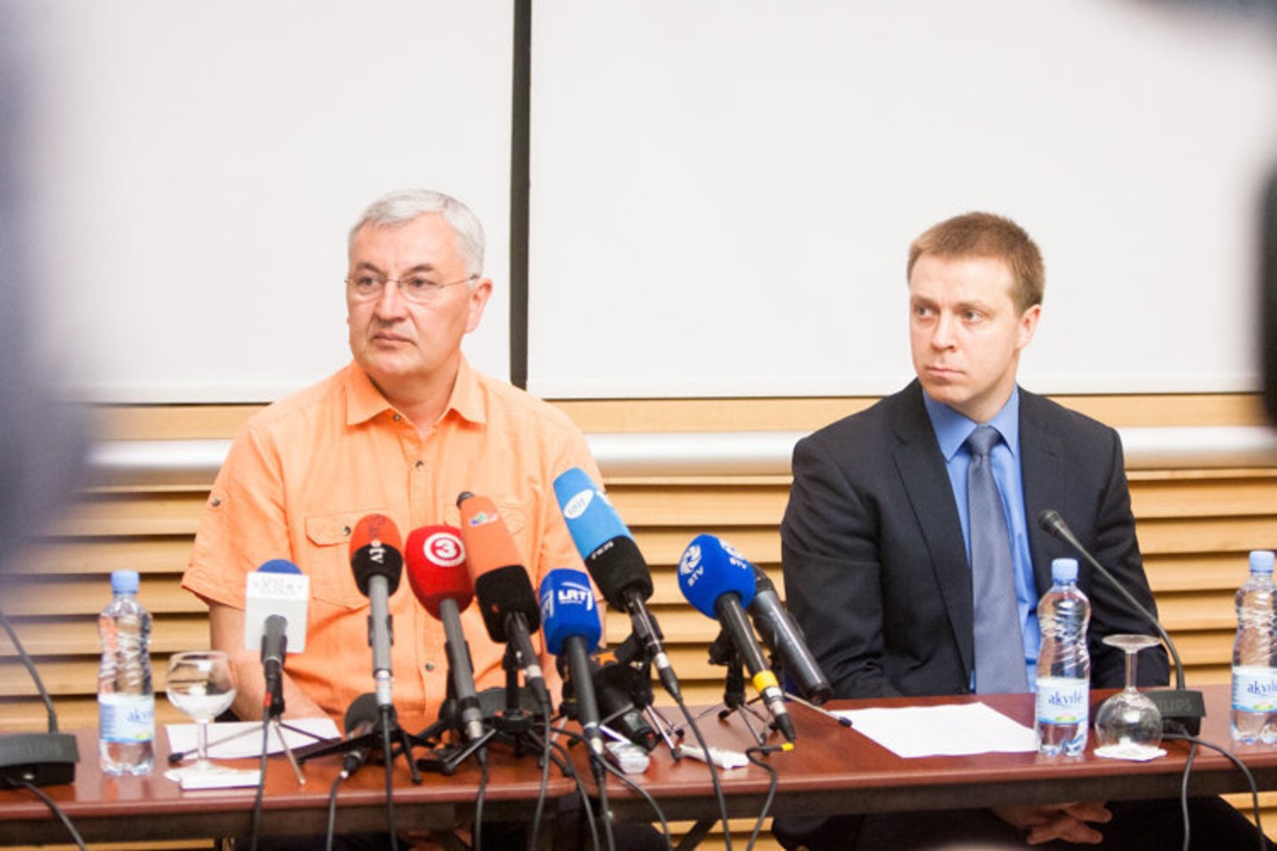 Jonas Kazlauskas ir Paulius Motiejūnas<br>J.Stacevičiaus nuotr.