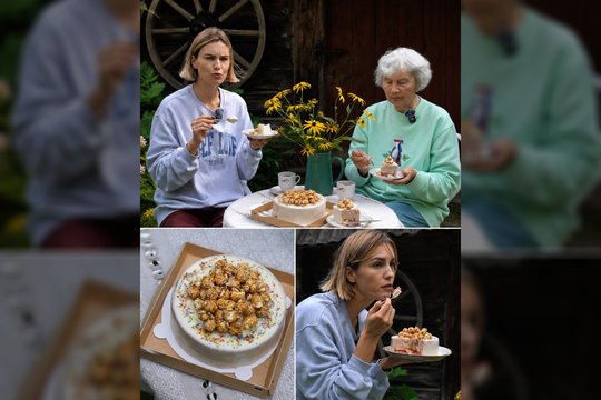 Kokį „Iki“ tortą rinktis: Julija Vosylė drauge su močiute įvertino skirtingus kepinius