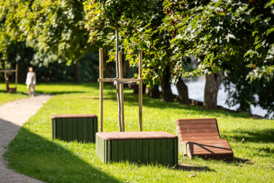 The Dangė riverbank in Klaipėda has been renovated at a cost of over EUR 140,000: Pakrantės Park has been established here