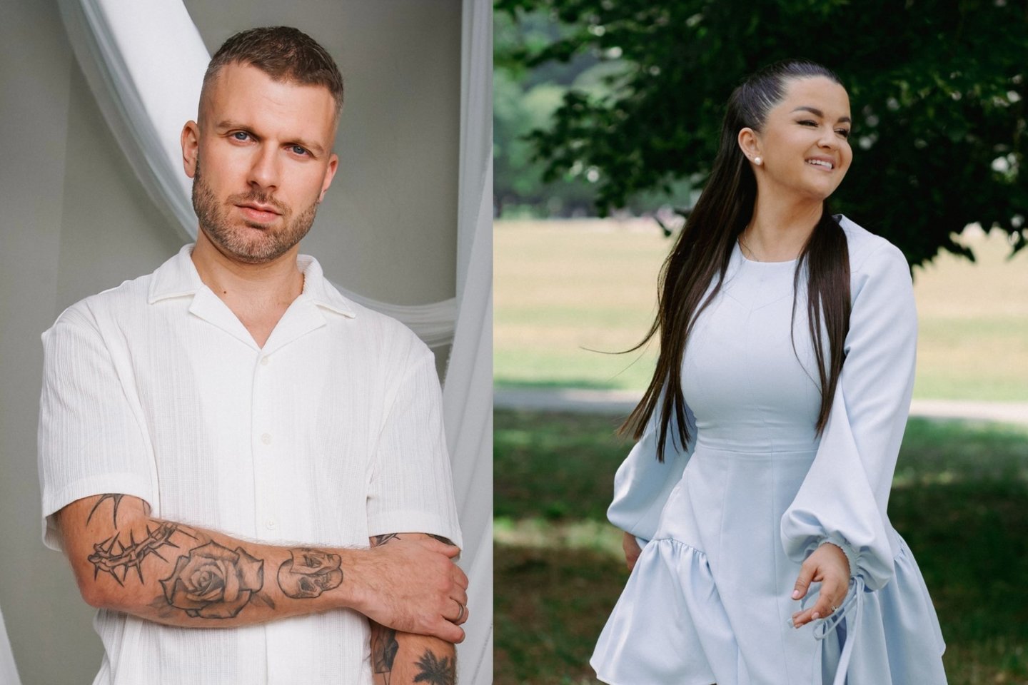 Mindaugas Lipnius ir Simona Lipnė.<br>Lrytas koliažas.