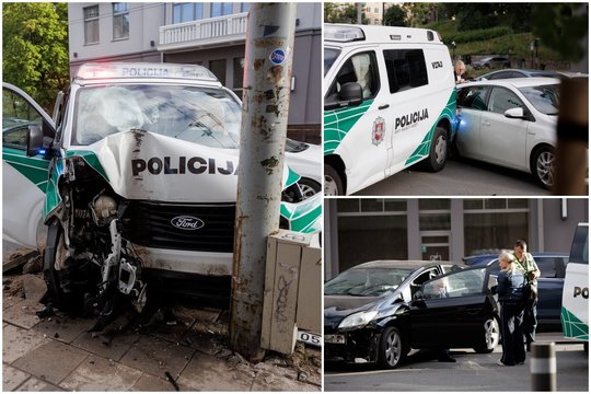 Vilniaus centre „Toyota“ nepraleido policijos automobilio – sužalotos 3 pareigūnės