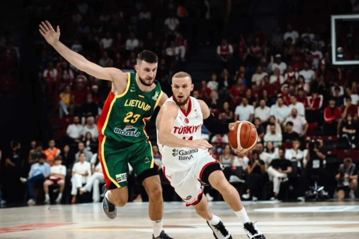 Lietuvos krepšininkai pralaimėjo Turkijos rinktinei.<br> FIBA nuotr.