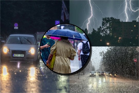 Rudens pradžia – su perkūnija, liūtimis ir kruša: pranešė, kada orai subjurs labiausiai