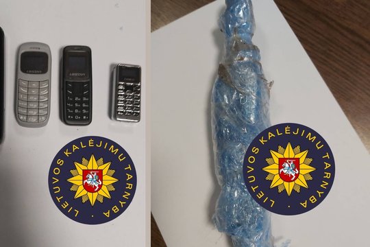 Netikėtas radinys Šiaulių kalėjime: ant tvoros rastame pakete – mobilieji telefonai