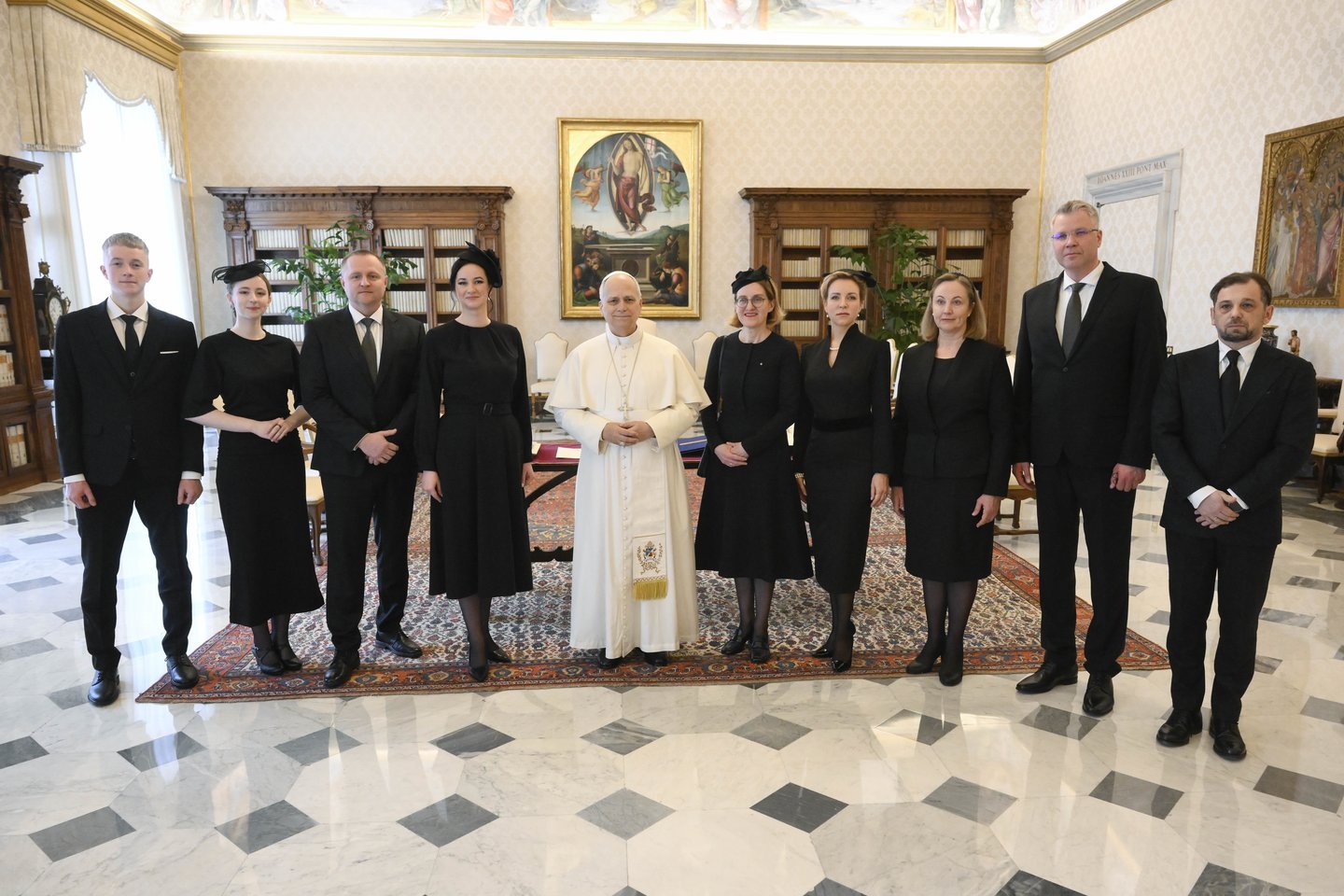 Inga Ruginienė susitiko su popiežiumi.<br>Vatican media nuotr.