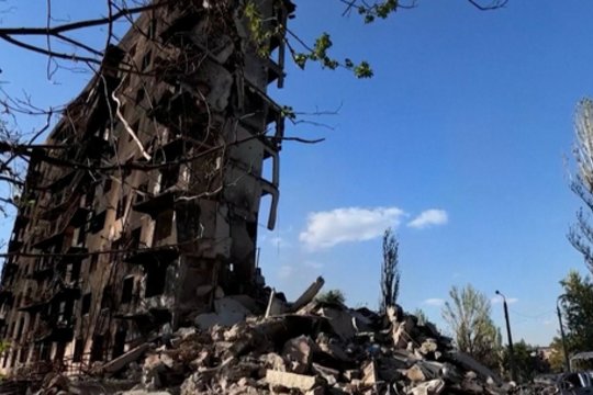 Ukrainos pafrontės miestas – kone sunaikintas: parodė, kas liko po rusų smūgių