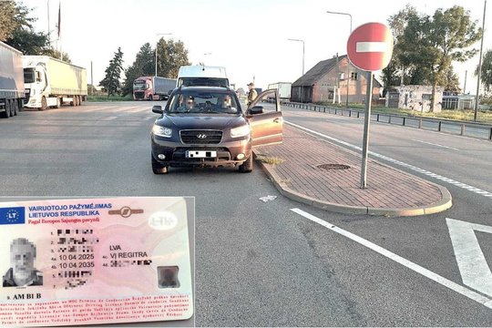 Prisivairavo: pasieniečiai demaskavo Latvijos pilietį su padirbtu lietuvišku dokumentu