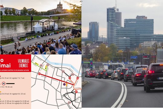 Įspėja iš anksto: šiomis dienomis sostinėje bus daug eismo apribojimų