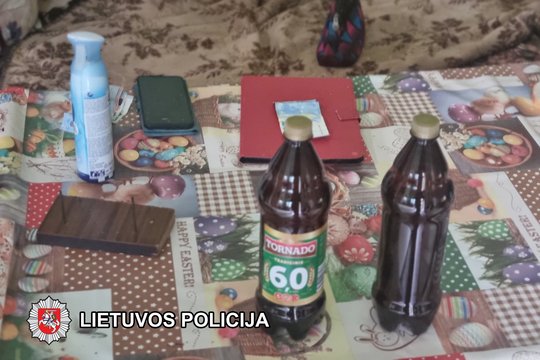 Rugsėjo 1-ąją Širvintose policija demaskavo nelegalią prekybą alkoholiu