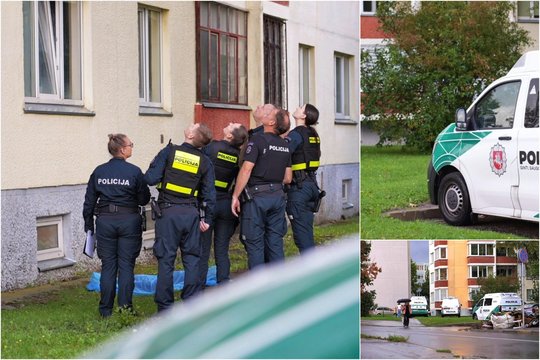 Tragedija Panevėžyje: pro daugiabučio namo langą iškrito moteris