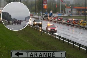 Magistralėje – stingdantis vaizdas: nelaimės pavyko išvengti vos per plauką