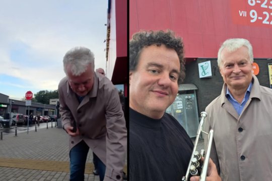 Šalia parduotuvės – netikėtas Gitano Nausėdos poelgis: paviešintas vaizdo įrašas