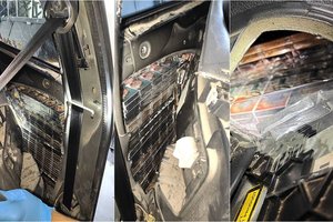 Dieveniškių kilpoje sustabdytame 30-metės automobilyje – baltarusiškos cigaretės