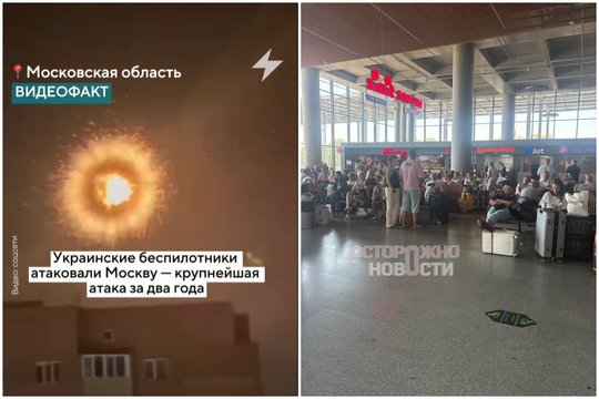 Karas Ukrainoje. Pildosi V. Zelenskio perspėjimas: Maskvos oro uostuose – visiškas chaosas