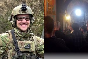 Netrukus turėjo tapti tėvu: Kyjivas atsisveikino su Lietuvoje studijavusiu kariu D. Smirnovu