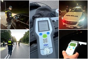 Girti vairuotojai daužė tvoras ir kitus automobilius, skrido į griovius, vartė kelio ženklus