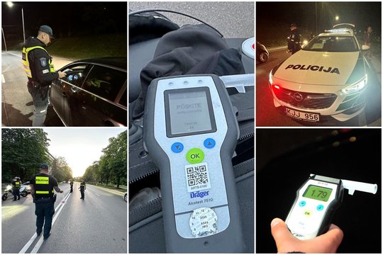 Girti vairuotojai daužė tvoras ir kitus automobilius, skrido į griovius, vartė kelio ženklus