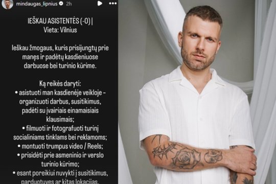 M. Lipnius ieško dešiniosios rankos: atskleidė, kokį atlyginimą siūlo