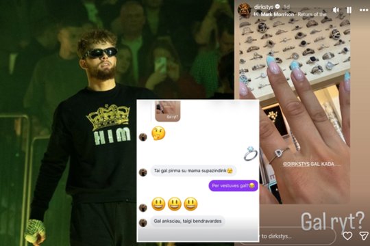 D. Dirkstys nestabdo – su kita jau kalba apie vestuves: įsikišo ir jo mama