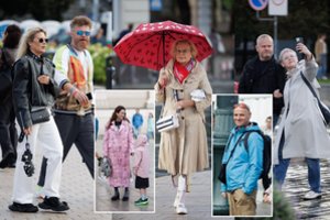 Liūtys neišgąsdino: sostinės centre – minios stilingų praeivių, tarp jų ir garsūs veidai