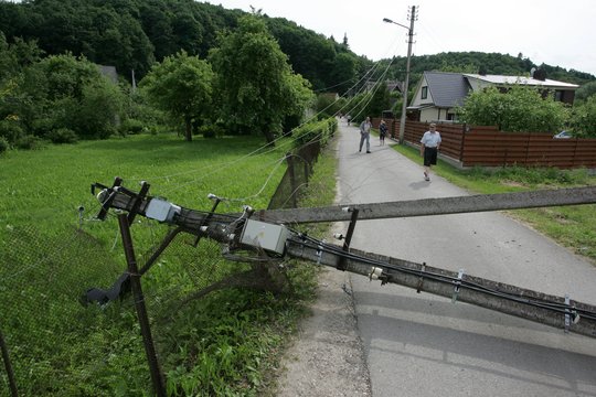 Lietuvoje vis dar be elektros – apie 1,4 tūkst. ESO klientų