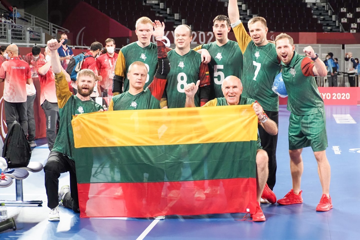 Lietuvos golbolo rinktinė<br>D.Ožalo / LPAK nuotr.