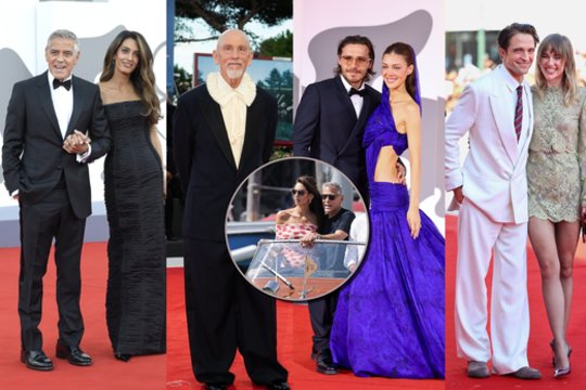 Venecijos kino festivalį užliejo Holivudo elitas: ryškiausiai suspindo Amal Clooney
