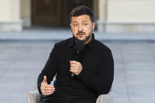 Karas Ukrainoje. V. Zelenskis tiesiai šviesiai įvardijo Rusijos karo ašį