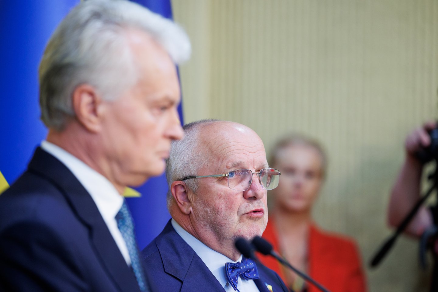 Gitanas Nausėda, Juozas Olekas.<br>T. Bauro nuotr.