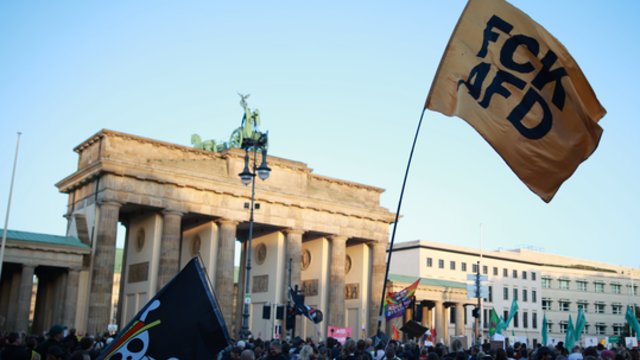 Nepasitenkinimas Vokietijoje: tūkstančiai protestavo prieš AfD