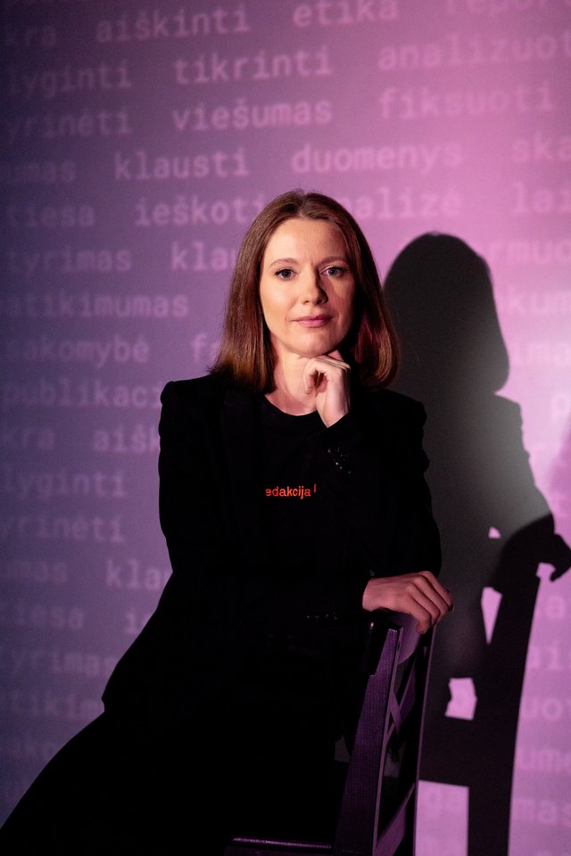Birutė Davidonytė, Žurnalistų profesionalų asociacijos pirmininkė, „Redakcijos“ žurnalistė.<br>G. Bitvinsko nuotr.