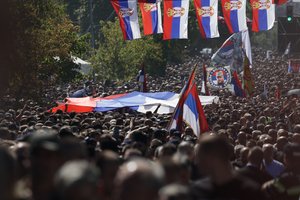 ES vadovai: Serbijos pareigūnų dalyvavimas R. Mladičiaus laidotuvėse – „labai apgailėtinas“