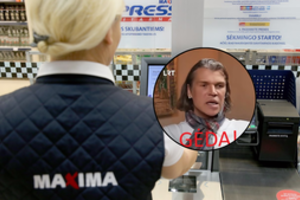 J. Statkevičius vėl prisikalbėjo – išsiliejo ant kasininkių, bet sulaukė atkirčio: „Viešinsime“