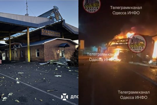 Rusijos dronai atakavo pasienio punktą prie Moldovos: yra žuvusiųjų ir sužeistųjų