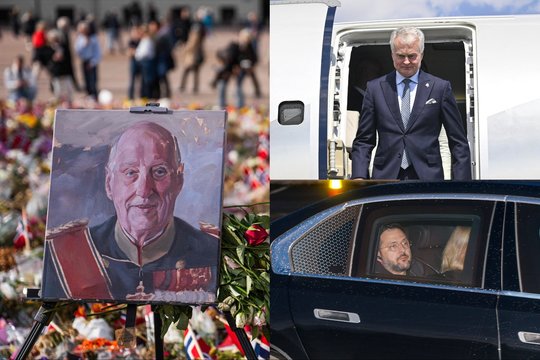 Osle atsisveikinama su karaliumi Haraldu V: tarp svečių – V. Zelenskis ir G. Nausėda